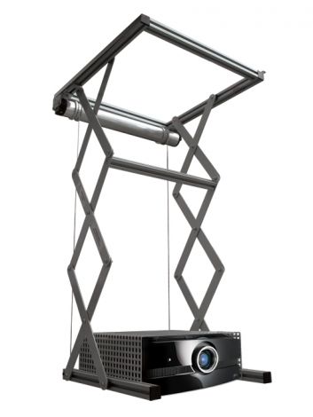 Elevatore motorizzato da controsoffitto per videoproiettori ingombranti