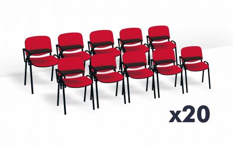 PROMO Pack 20 Sedie con scrittoio Meeting